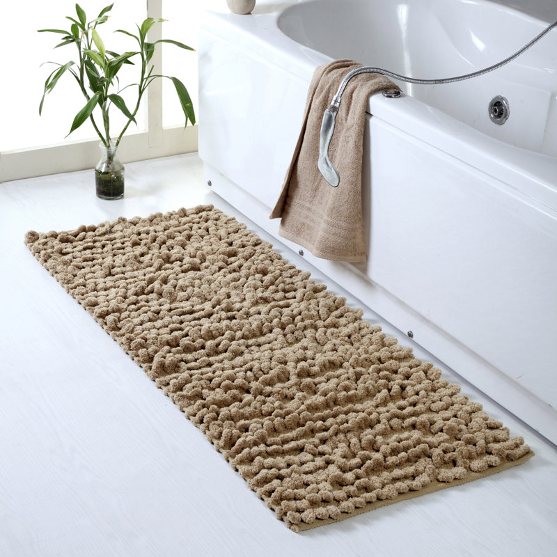 Ivy Bronx Atwell Thick Loop Cotton Chenille Bath Rug & Reviews Wayfair